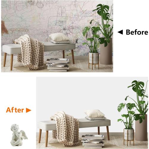 White Peel and Stick Wallpaper 15.7x118 Solid Colour Contact Paper Modern Removable Self-Adhesive Vinyl Wallpaper for Room Walls Shelf Countertops Cabinets