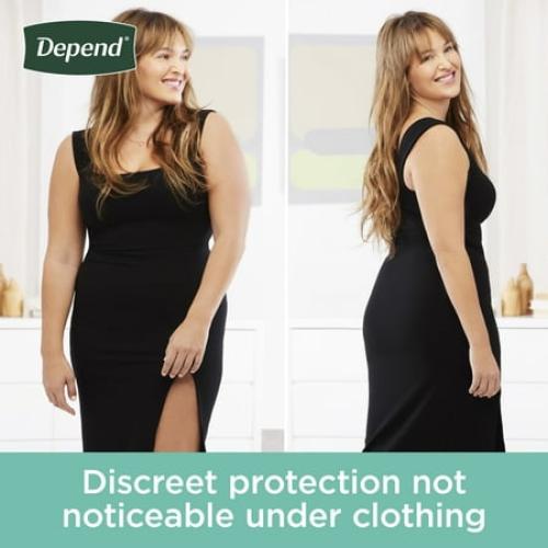 Depend Fresh Protection Incontinence Underwear for Women, Adult Diapers, M, 18 Count