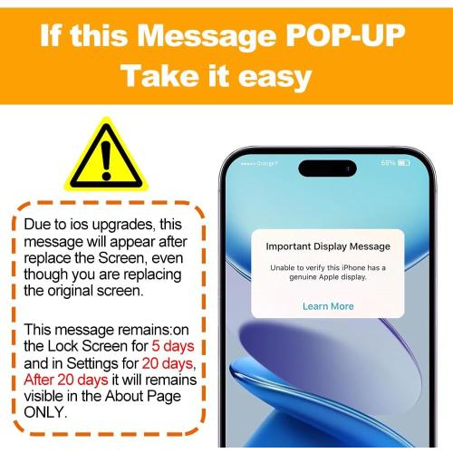 Fixerman for iPhone 15 Pro Screen Replacement 6.1 inch Full HD, 3D Touch LCD Display Digitizer Assembly with Repair Tools - Model A2848, A3101, A3104, A3102