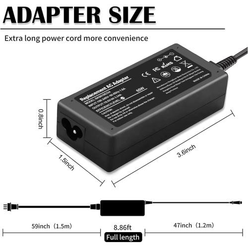 IEFUU 65W 45W Charger Compatible with Dell Laptop Inspiron 11/13/14/15/17 3000 5000 7000 Series 3583 3593 5570 Latitude E5450 XPS 13-65 45 Watt AC 2-in-1 Computer Adapter Power Cord 4.5 * 3.0 mm Jack
