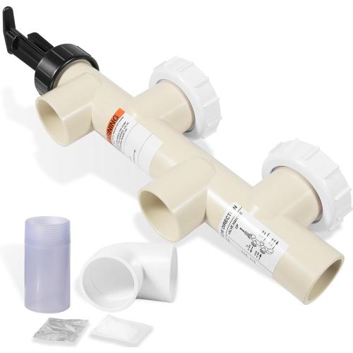 ‼️may has missing parts ‼️Premium 263064 PVC Push Pull Valve – 2 Inch Slip Fit, 7.5 Center – Compatible with FNS Plus & Quad Filters (FNSP24/36/48,60, QUAD60/80/100), Triton II Sand Filters – Leak-Proof, High-Flow Replacement