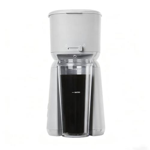 Mainstays Single Serve Iced Coffee Maker, Soft Silver