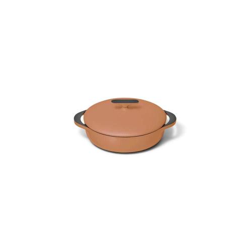 Caraway Enameled Dutch Oven - 6.5 qt Cast Iron Dutch Oven With Lid - 3 Layer Enamel Coating - No Seasoning Required - Compatible With All Stovetops - Oven Safe - No Forever Chemicals - Cream