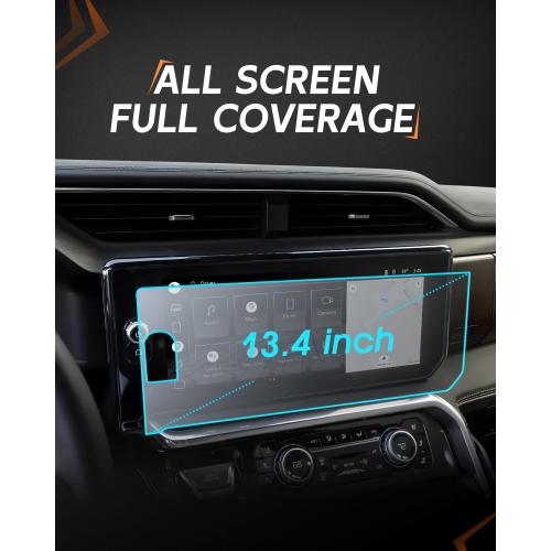 CDEFG Matte Anti Glare For 2022-2025 2026 GMC Sierra Screen Protector - 13.4 Inch Matte Tempered Glass - Sierra 1500 2500HD 3500HD Touchscreen Accessories