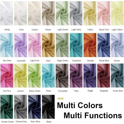 OWENIE Cream Sheer Curtains 84 inches Long 2 Panels Set for Bedroom Living Room, Soft Solid Living Room Sheer Curtain, Rod Pocket Light Filtering Curtains, 2 Pcs Each 42“ W x 84 L,Cream