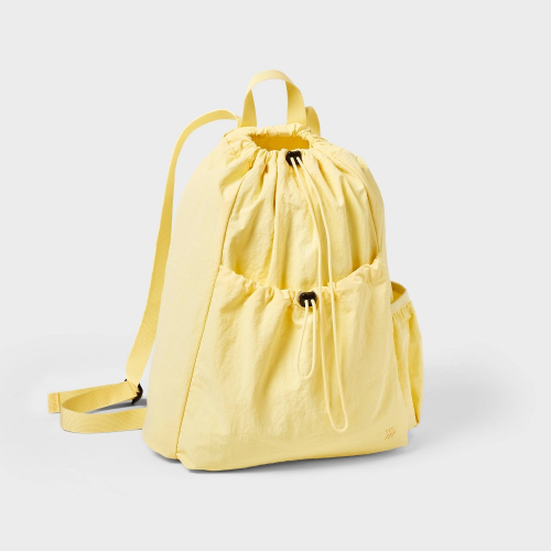 20L Cinch Backpack - All In Motion™ Yellow: 100% Recycled Nylon, Softside Design