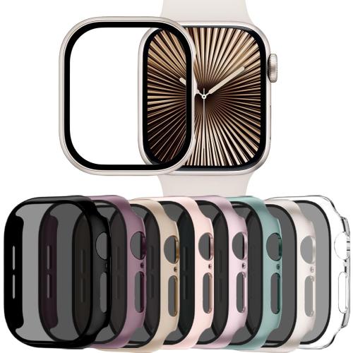 Adorve 8-Pack Privacy Case for Apple Watch Series 11 42mm Screen Protector