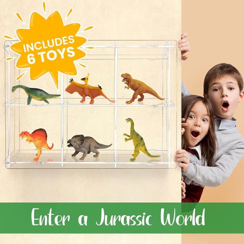 Missing toys W&O Dino Super Dome with Roar Button, Dinosaur Toys and LED Lights - Epic Dinosaur Tent for Kids Aged 3-12 Perfect for Indoor & Outdoor Adventures
