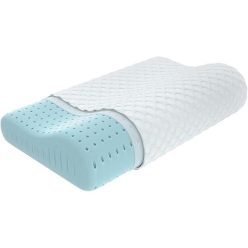 Hcore Contour Memory Foam Pillow for Neck Pain - Gel Foam Neck Pillow for Sleeping - Firm Pillow for Side Sleepers - Tencel Cover - Ventilated Breathable Foam - CertiPUR-US
