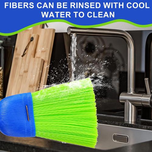 5 Pcs Whisk Broom Poly Fiber Handheld Brush Hand Broom Outdoor Broom Car Broom with Hang Hole for Cleaning Indoor Porches Floors Decks Driveways Dirt Dust
