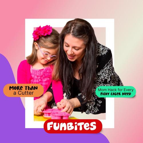 FunBites Sandwich Cutter for Kids Lunch, Crustless Bento 2-Pc Set, 1 Pack