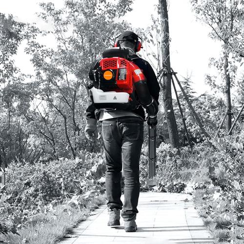 Gas Leaf Blower, Backpack Leaf Blower, 80CC 2 Stroke 900 CFM Backpack Blowers Gas Powered, Gas Powered LeafBlower, Gas Blowers for Lawn Care, Yard, Road Cleaning (Red)