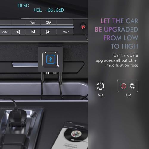 Esinkin Wireless Audio Receiver for Music Streaming Sound System Works with Smart Phones, Tablets and Car, Wireless Adapter for Speakers