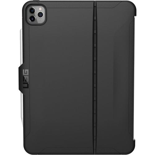 URBAN ARMOR GEAR UAG iPad Pro 12.9-inch (4th Gen, 2020) Case Slim Heavy-Duty Tough Military Drop Tested Rugged Protective Cover with Apple Pencil Holder (Requires Smart Keyboard Folio), Scout Black