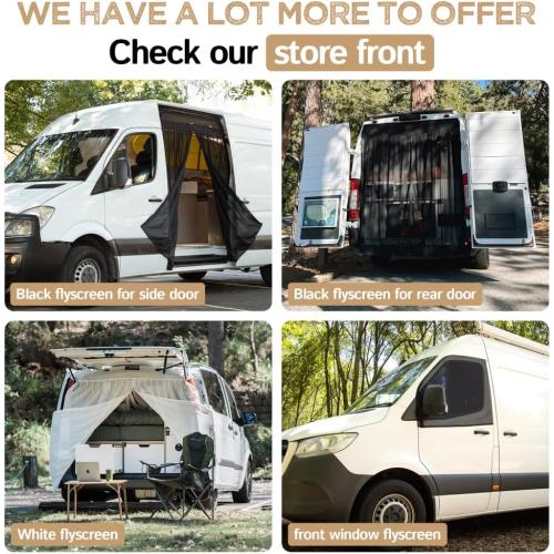 Living in a Bubble Insulated Blackout Rear Window Covers for Mercedes Benz Sprinter (Full Metal Door) - Vanlife Must Have Accessories, Van Life Essentials (Pair) (Sprinter 2019-Current (VS30))