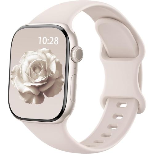 Silicone Sport Band Compatible with Apple Watch Bands for Women Men