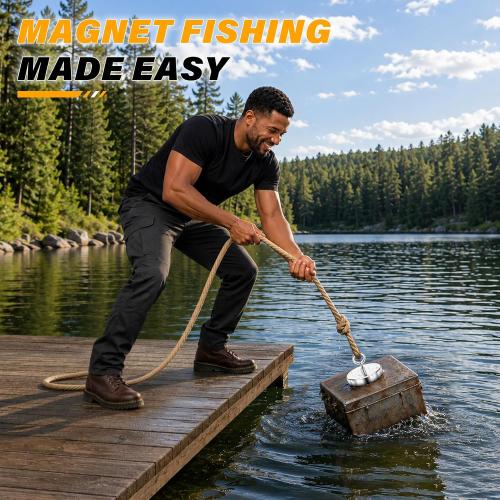 FINDMAG 150 LBS Fishing Magnet, 1.42 Inch Neodymium Pickup Magnet