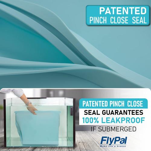 Flypal Waterproof Document Bag, Airtight Protection for Valuables, Laptop | Patented Pinch Close Seal • Fits Fireproof Bags & Safes • Seamless One-Piece Silicone Design • Fits Binders & Legal Documents