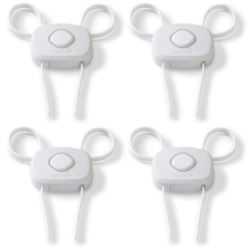 Safety 1st OutSmart™ Flex Lock, White, 4 Pack