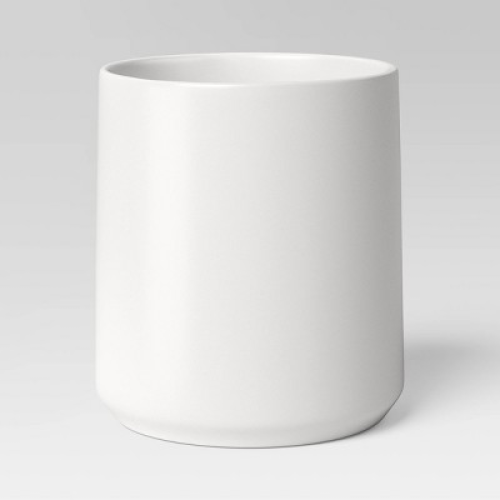 Stoneware Utensil Storage White - Threshold™: Kitchen Countertop Holder, Dishwasher-Safe, 6 Height