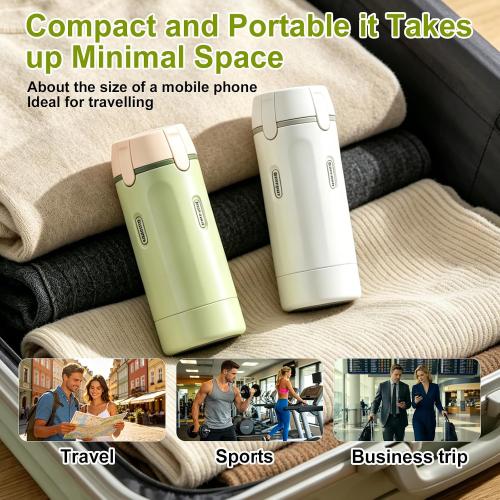 4-in-1 Travel Dispenser Bottle, TSA Approved Leakproof Set(White)
