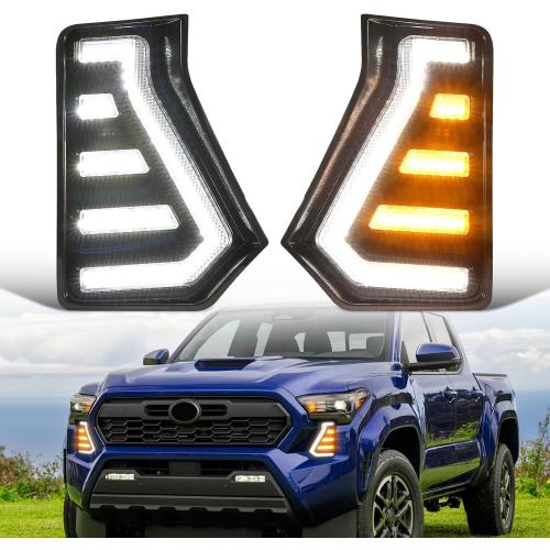 LED Fog Daytime Running Lights fit For 2024 2025 Toyota Tacoma drl