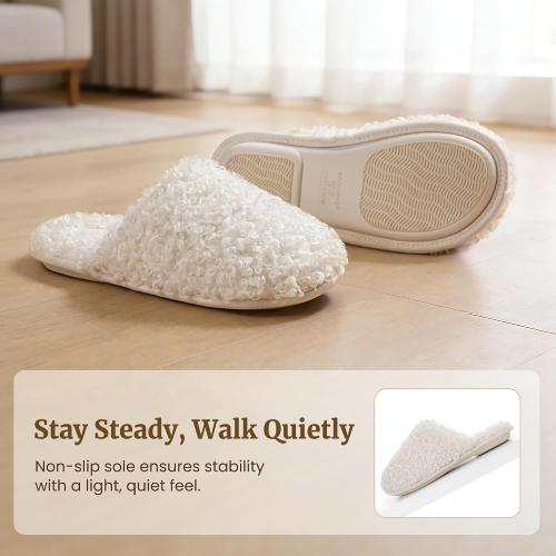 RockDove Women's Twirl Fleece Cozy Indoor Scuff Slippers