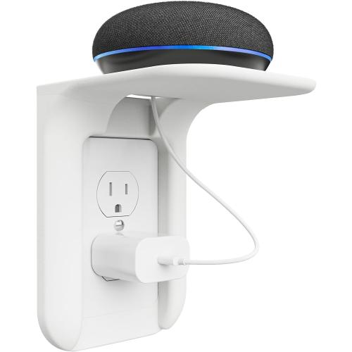 WALI Outlet Shelf Wall Holder, Bathroom Shelf for Smart Home Decor