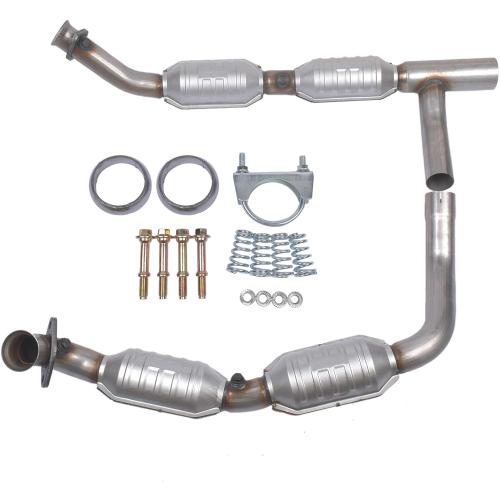 Y Pipe Catalytic Converter 50493 Replacement for Ford E-150 E-250 E-350 Super Duty 5.4L 2005-2008 AKWH