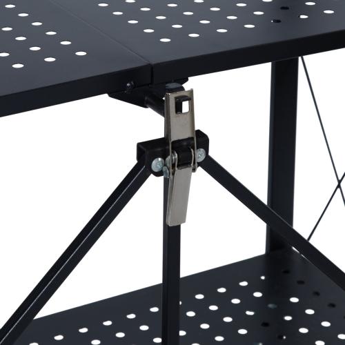 Rebrilliant Lomangino 49.61 H x 27.95 W x 13.39 D Foldable Shelving Unit