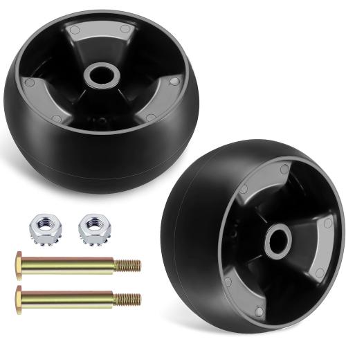 2026 Upgraded 734-04155 Deck Wheel Kit for Cub Cadet Craftsman MTD 734-04155 Troy Bilt 938-3056 Toro 112-0677 Cub Cadet Parts, 2 Pack 5 Mower Deck Wheels Kit with Bolts & Locknuts by Techecook