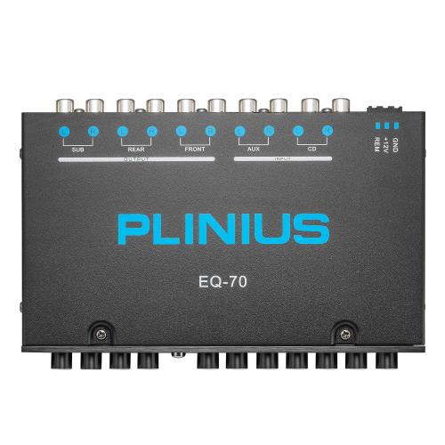 7-Band Car Audio Equalizer 1/2 DIN Pre-Amp，with CD/AUX Input Select Switch，Subwoofer Outputs