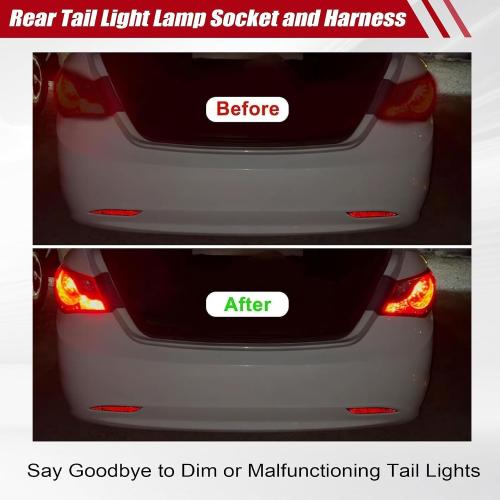 Rear Tail Light Lamp Socket&Harness fit for Hyundai Sonata Sedan 2011-2014