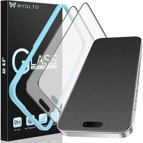 2 Pack for iPhone Air Matte Screen Protector Glass 6.5 inch