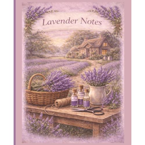 Lavender Notes: Cottagecore Floral Composition Notebook | 120 Page College Ruled Journal for Writing, School, and Daily Notes