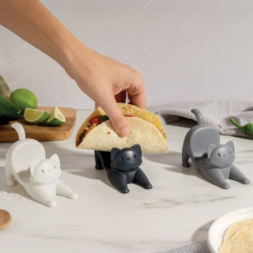 Ototo Holiday Gift Plastic Catos Cat Taco Holder Food Safe‼️ 1 missing ‼️