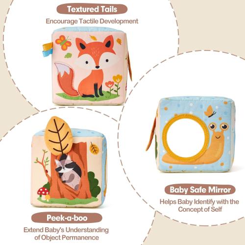 hahaland Baby Tissue Box Toy - 6 Month Old Montessori Baby Toys 6-12 Months