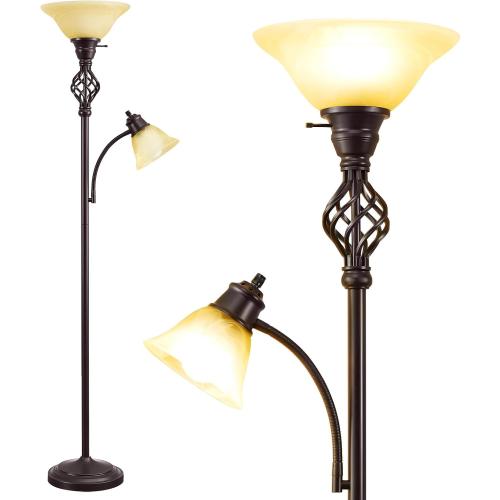 Torchiere Floor Lamp for Living Room, LED Standing Reading Light