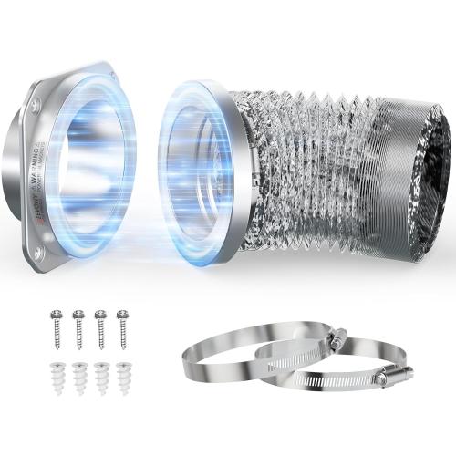 Magnetic Dryer Vent Coupling DV180 Magnetic Dryer Vent Connector Kit 4 Inch