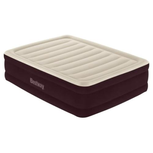 Bestway Maroon 20 Queen Air Mattress with Built-in Pump