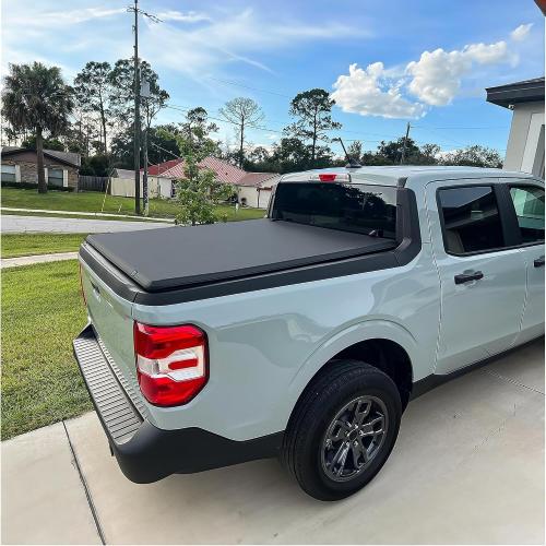 AUTOSAVER88 Soft Tri-Fold Tonneau Cover Fit for 2024-2026 Toyota Tacoma 5ft