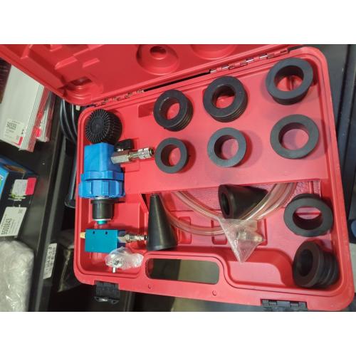 ZKTOOL Coolant Vacuum Refill Kit Quick Airlift Coolant Refill Tool for Most Vehicles, With 8 Size Rubber Sleeves & 2 Universal Adapter Cone Plug EV15 Vacuum Generator