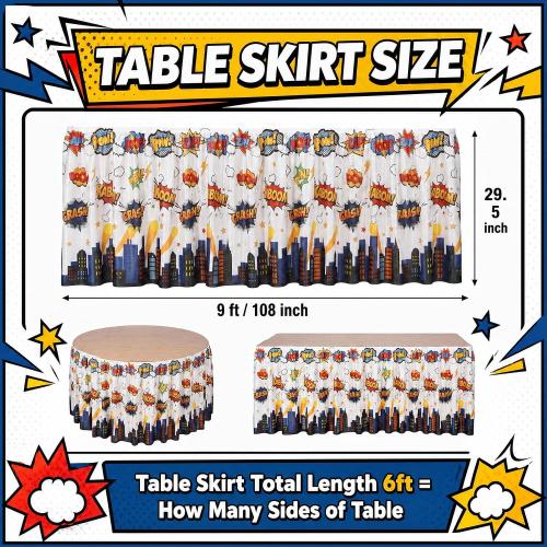 1 Pack Hero Desk Skirt for Teacher Desk Classroom, 29 in X 9 ft
