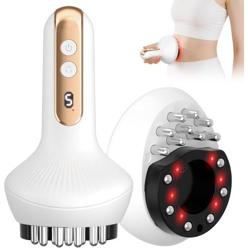 Lymphatic Drainage Massager & Anti Cellulite Massage Tool,New Smart Cupping Massager,Helps Reduce Stretch Marks & Cellulite,for Belly, Arms & Legs,Body Sculpting Machine with Heat & Vibration