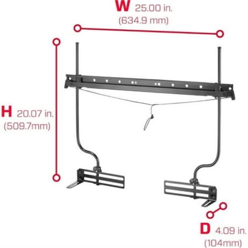 Color Black Rocketfish™ - RF-SBM102 - Universal Soundbar Mounting System - Black