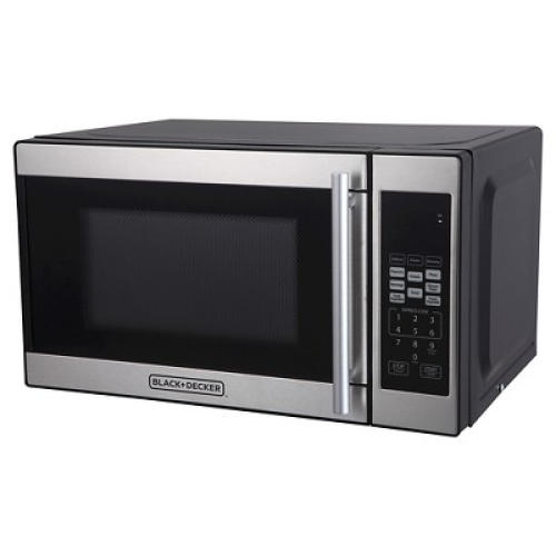 BLACK DECKER 0.7 cu ft 700W Microwave Oven - Black - EM720CPN-P‼️light dirt‼️