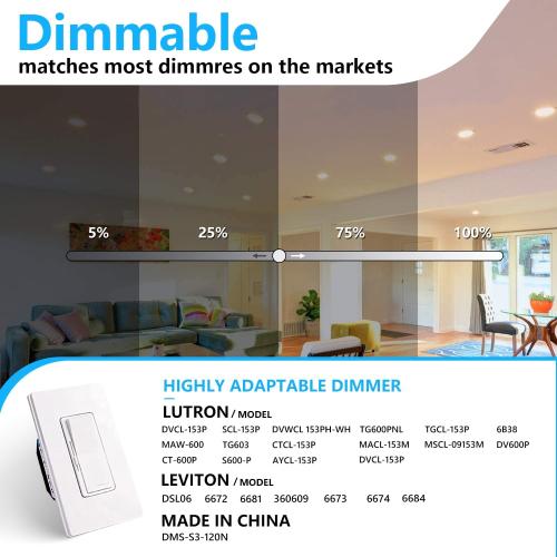 6‑Packs 8 Inch Recessed Light J‑Box, Ultra‑Thin Can‑Killer Canless