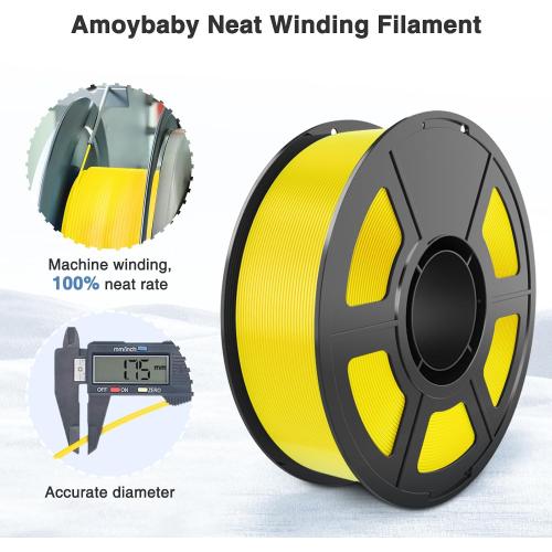 Yellow Silk PLA Filament 1.75mm High Gloss 3D Printer Filament 1kg