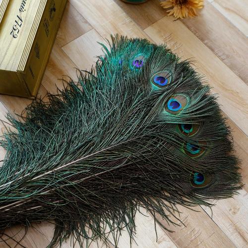 Larryhot Natural Large Peacock Feathers Bulk,40Pcs,18-20Inch