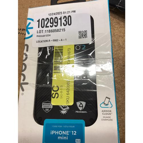 Speck Apple iPhone 12 Mini Presidio 2 Grip - Blackness 2 pack